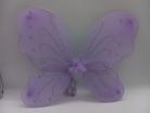 Light Purple Butterfly Fairy Wings Silver Glitter