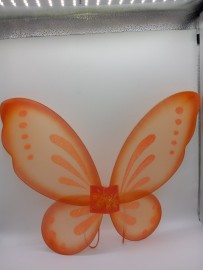 Orange Fairy Wings With Orange Glitter