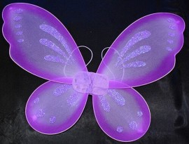 Purple Fairy Wings With Purple Glitter