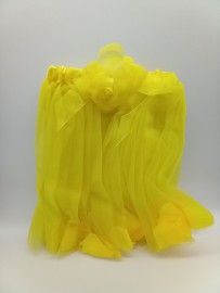 Yellow Child's Tutu With Yellow Flower